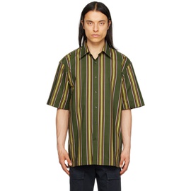 드리스 반 노튼 Dries Van Noten Khaki Striped Shirt 231358M192074