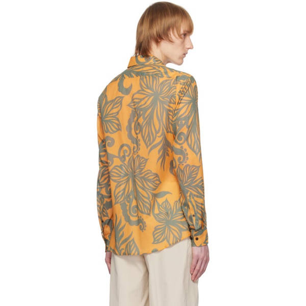 드리스 반 노튼 Dries Van Noten Orange Printed Shirt 231358M192005