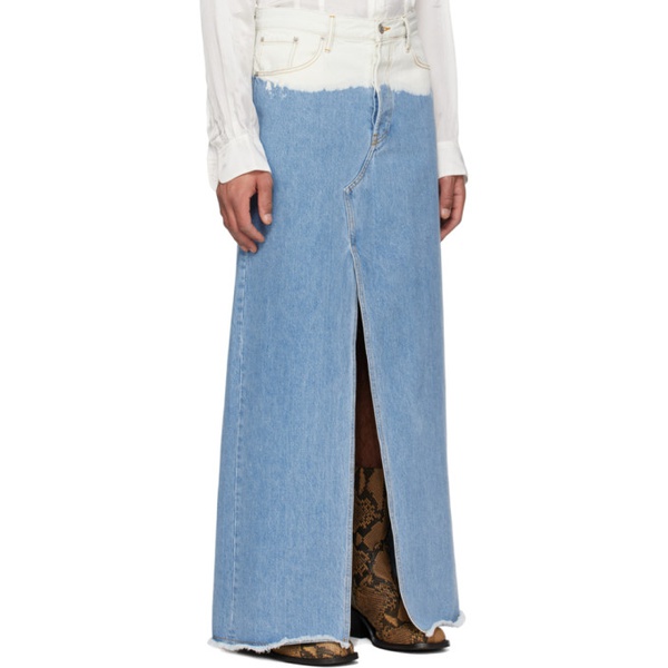  드리스 반 노튼 Dries Van Noten SSENSE Exclusive Blue & White Jeans 231358M186023