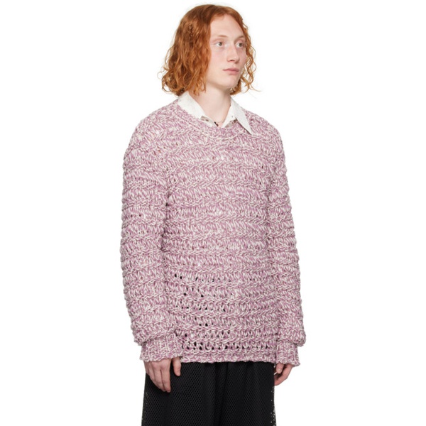  드리스 반 노튼 Dries Van Noten Purple Marled Sweater 232358M201018