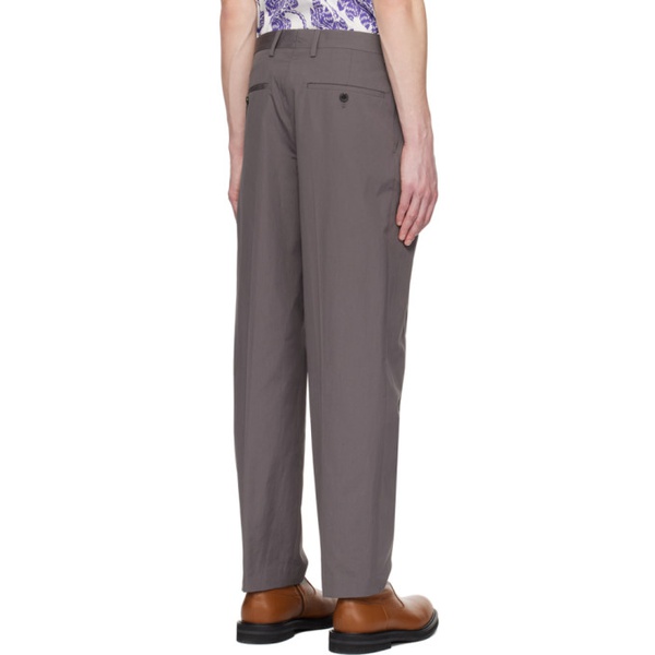  드리스 반 노튼 Dries Van Noten Gray Pleated Trousers 231358M191025