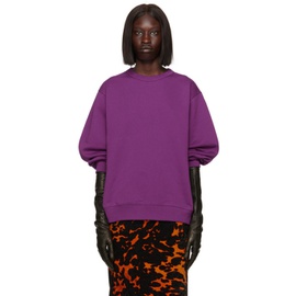 드리스 반 노튼 Dries Van Noten Purple Cotton Sweatshirt 222358F098010