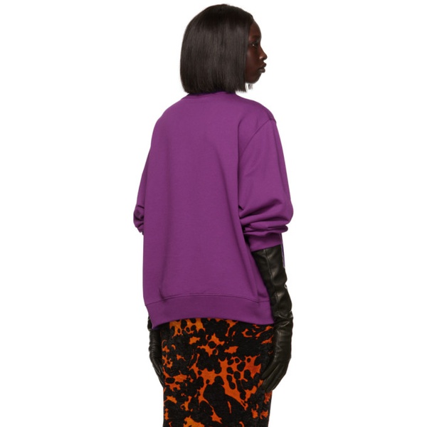  드리스 반 노튼 Dries Van Noten Purple Cotton Sweatshirt 222358F098010