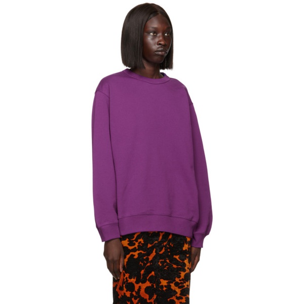  드리스 반 노튼 Dries Van Noten Purple Cotton Sweatshirt 222358F098010