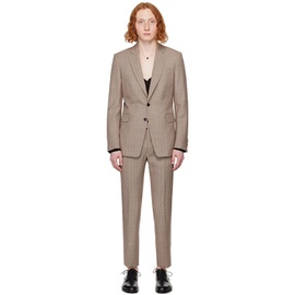 드리스 반 노튼 Dries Van Noten Brown Slim Fit Suit 241358M196007