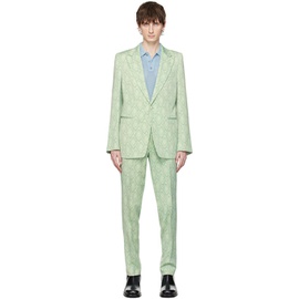드리스 반 노튼 Dries Van Noten Green Slim Fit Suit 241358M196004