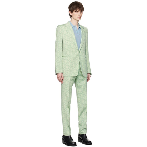  드리스 반 노튼 Dries Van Noten Green Slim Fit Suit 241358M196004