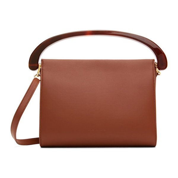 드리스 반 노튼 Dries Van Noten Brown Leather Rectangle Bag 241358F046008