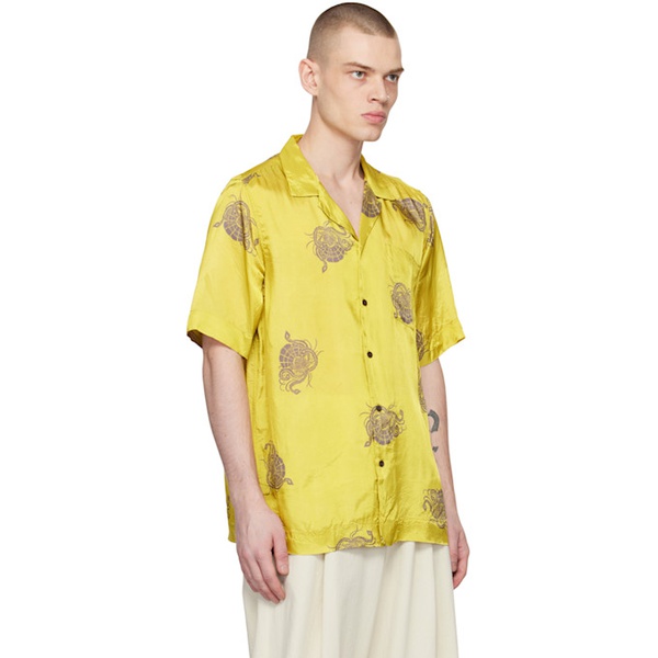  드리스 반 노튼 Dries Van Noten Yellow Printed Shirt 231358M192089