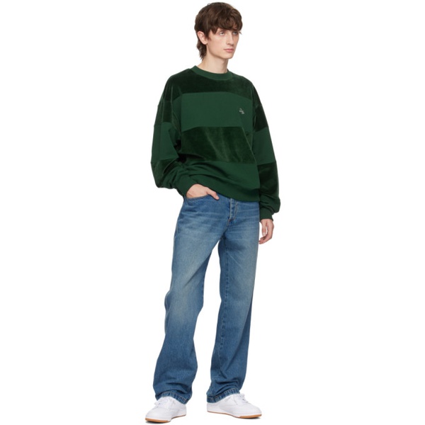  Droele De Monsieur Green Le Sweatshirt AE Bandes Sweatshirt 232572M204002