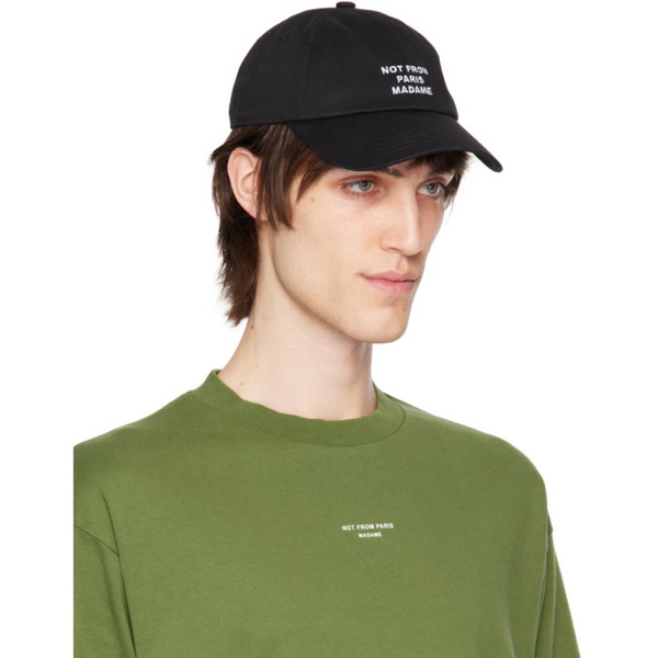  Droele De Monsieur Black Slogan Cap 241572M139010