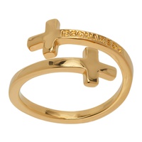 디스퀘어드2 Dsquared2 Gold Jesus Ring 241148M147006