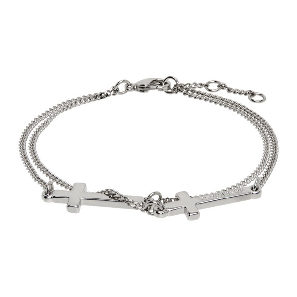  디스퀘어드2 Dsquared2 Silver Jesus Bracelet 232148M142004