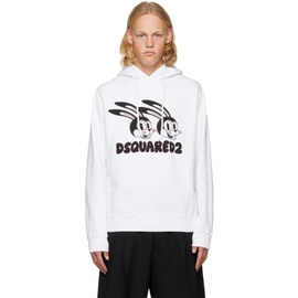 디스퀘어드2 Dsquared2 White Lunar New Year Hoodie 231148M204006