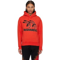 디스퀘어드2 Dsquared2 Red Lunar N.Y. Hoodie 231148M204008