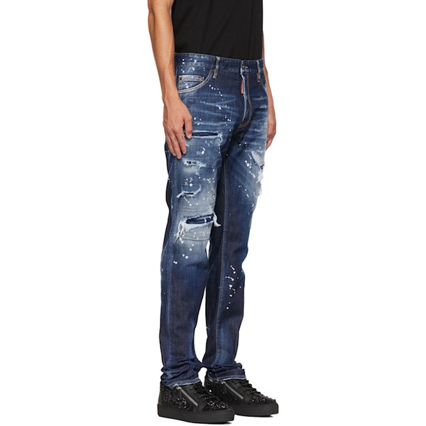  디스퀘어드2 Dsquared2 Blue Bleached Cool Guy Jeans 222148M186022