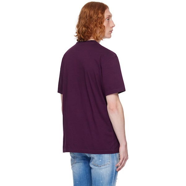  디스퀘어드2 Dsquared2 Purple Wild Twins T-Shirt 232148M213006
