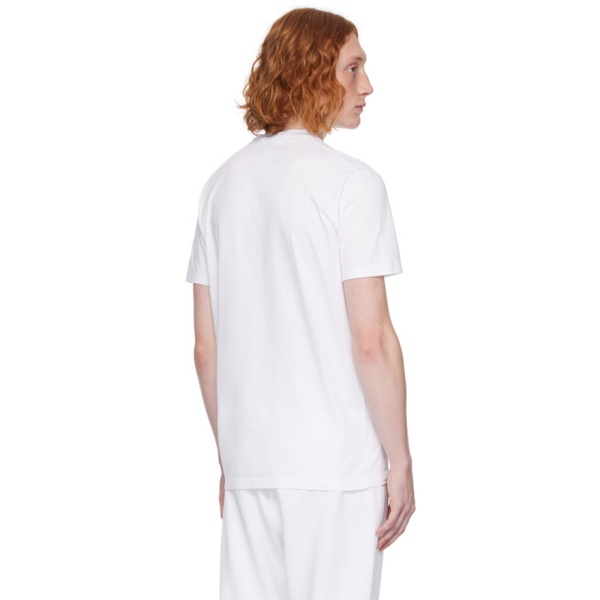  디스퀘어드2 Dsquared2 White Glitter T-Shirt 232148M213018