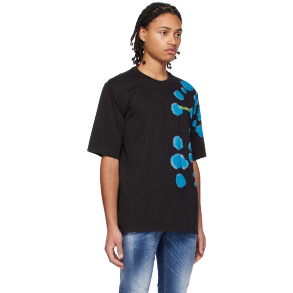  디스퀘어드2 Dsquared2 Black & Blue Goth Tie&Dyed Skater T-Shirt 231148M213020