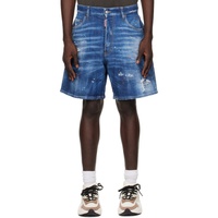 디스퀘어드2 Dsquared2 Blue Boxer Denim Shorts 241148M193008