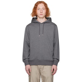 던힐 Dunhill Gray Drawstring Hoodie 232443M202002