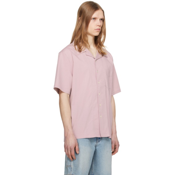  Dunst Pink Open Collared Shirt 241965M192009