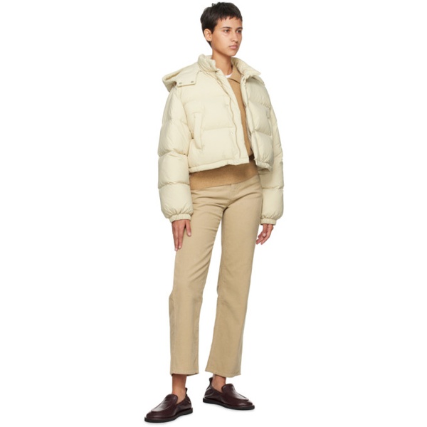  Dunst 오프화이트 Off-White Cropped Down Jacket 232965F061000