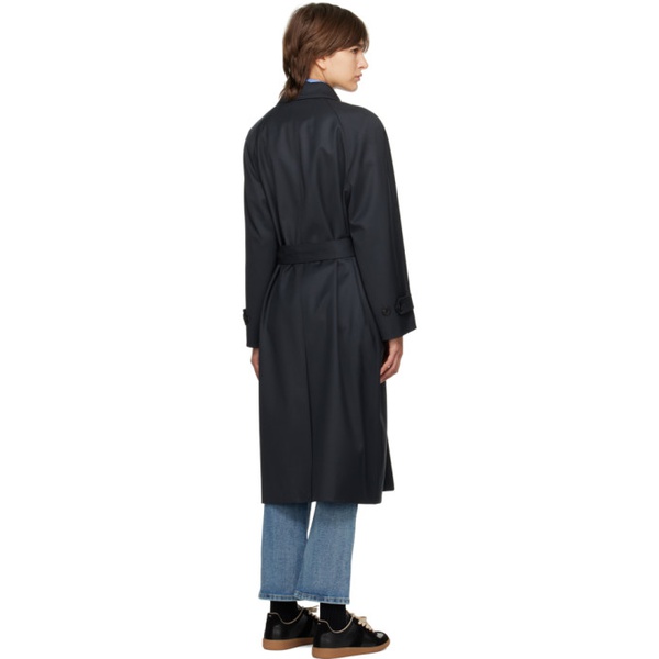  Dunst Black Raglan Sleeves Coat 231965F059001