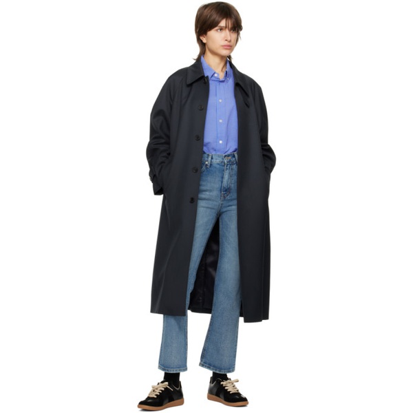  Dunst Black Raglan Sleeves Coat 231965F059001
