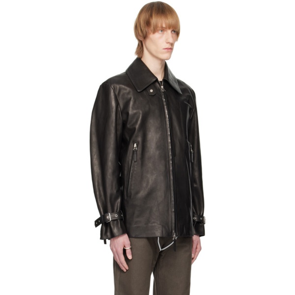  ECCO.kollektive Black Kostas Murkudis 에디트 Edition Leather Jacket 231953M181005