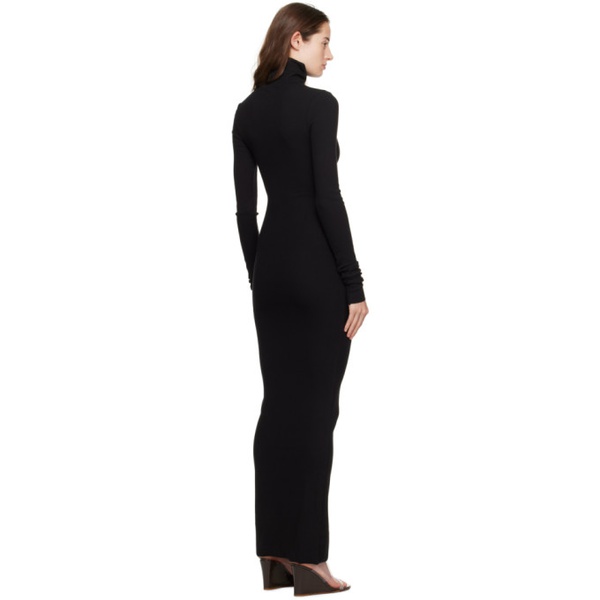  EETERNE Black Turtleneck Maxi Dress 241910F055002