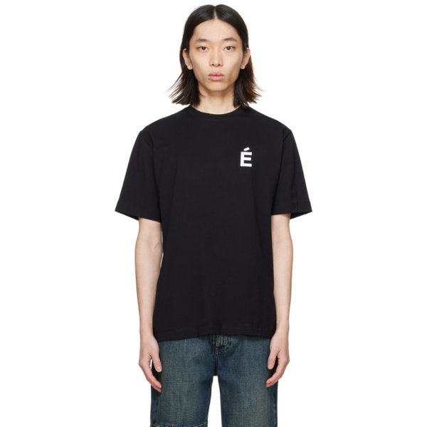  EEtudes Black Wonder Patch T-Shirt 241647M213003