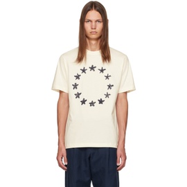 EEtudes 오프화이트 Off-White Wonder Painted Stars T-Shirt 232647M213028