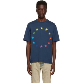 EEtudes Blue Wonder Europa T-Shirt 231647M213052