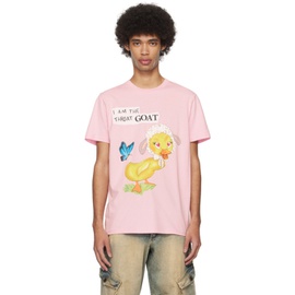 에곤랩 EGONlab Pink Goat T-Shirt 241830M213007