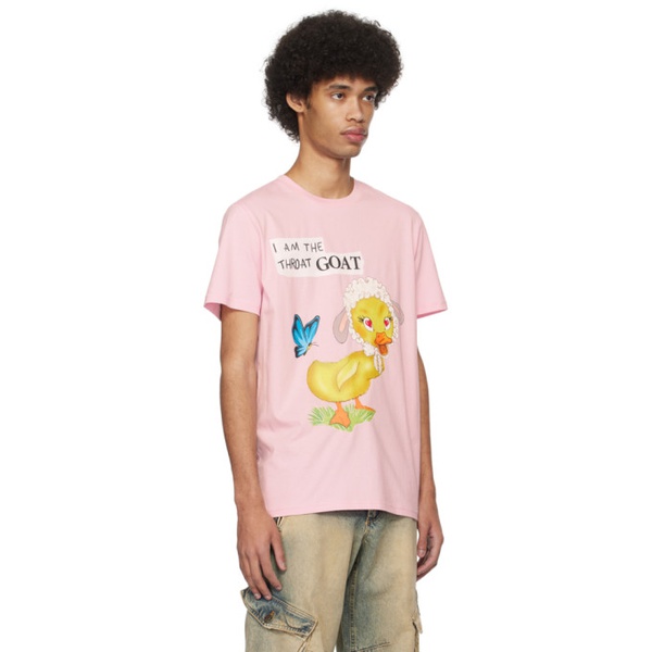 에곤랩 EGONlab Pink Goat T-Shirt 241830M213007