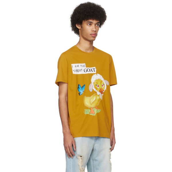  에곤랩 EGONlab Yellow Goat T-Shirt 241830M213008