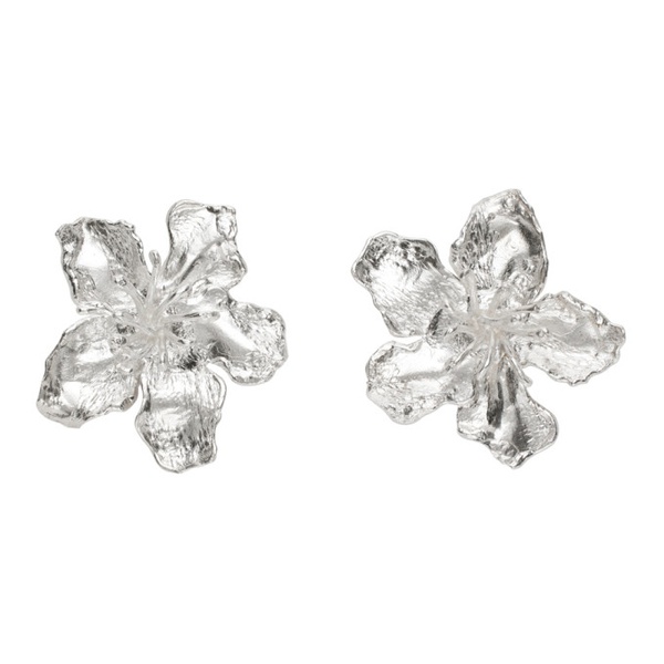  ELHANATI Silver Conie Vallese 에디트 Edition Jardin Big Flower Clip-On Earrings 241656F009000