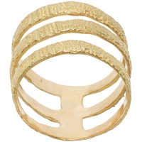 ELHANATI Gold Graphic Nude Triple Ring 232656F024001