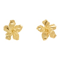 ELHANATI Gold Conie Vallese 에디트 Edition Big Golden Flower Clip Earrings 242656F009001