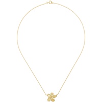 ELHANATI Gold Simple Golden Flower Necklace 242656F010006