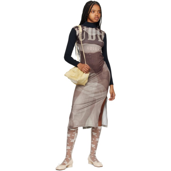  엘리스 ELLISS SSENSE Exclusive Brown Maxi Dress 231752F055008