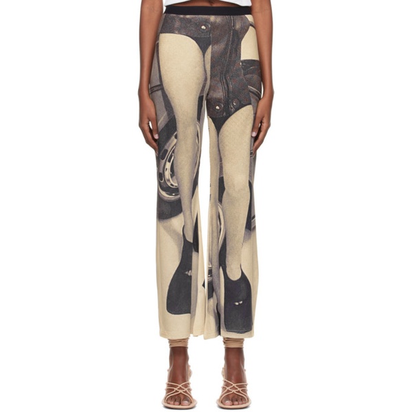  엘리스 ELLISS Grey Recycled Polyester Trousers 221752F087004