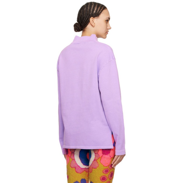  ERL Purple Surf Long Sleeve T-Shirt 241260F110008