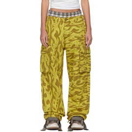 ERL Yellow Flame Cargo Pants 241260F087000