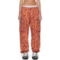 ERL Orange Flame Cargo Pants 241260F087001