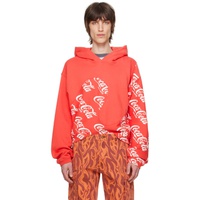 ERL Red Swirl Hoodie 241260M202013