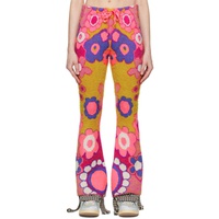 ERL Pink Floral Lounge Pants 232260F086003