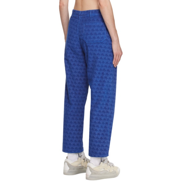  ERL Blue Padded Trousers 222260F069001