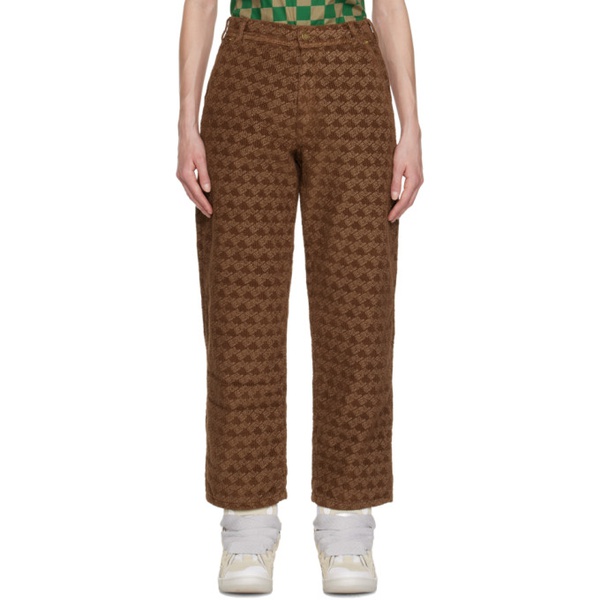  ERL Brown Padded Trousers 222260F069000